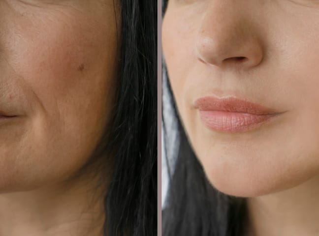 VOOR EN NA - foto 3 Microneedling Dermapen 4 Arnhem
